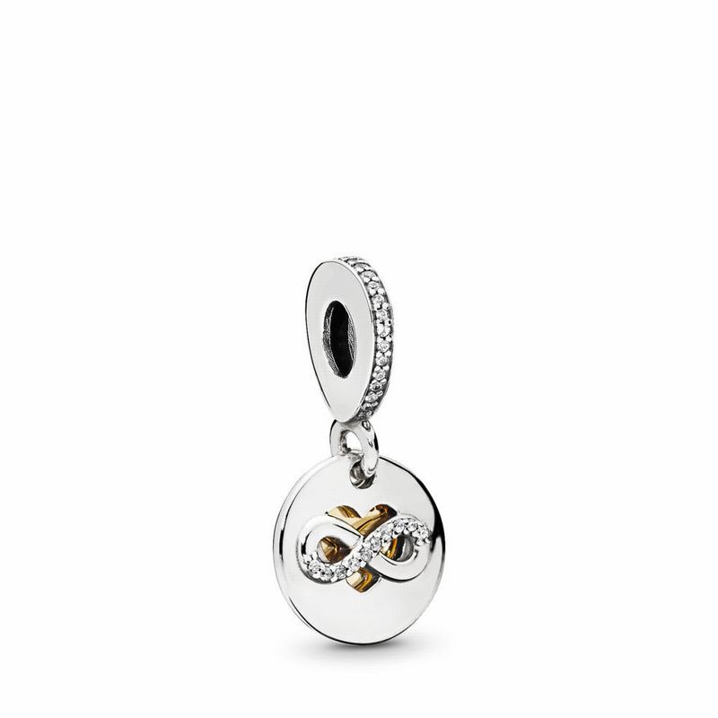 Pandora Heart Of Infinity Dangle Charm - Two Tone/Cubic Zirconia - Canada | HV8813AT